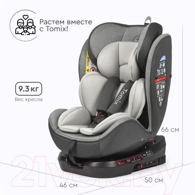 Автокресло Tomix Titan Isofix DS35 (серый)