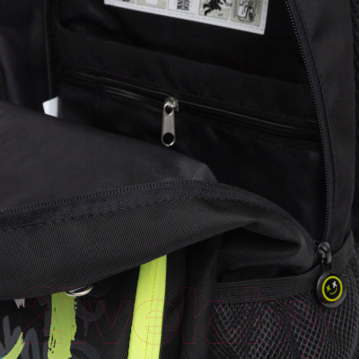 Школьный рюкзак Grizzly RB-455-2 (черный/желтый)