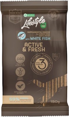

Лакомство для собак, Lifestyle Grain Free с белой рыбой / KIKNPLS47203
