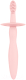 Зубная щетка Canpol Силиконовая с прорезывателем и ограничителем 51/500 (розовый) - 