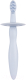Зубная щетка Canpol Силиконовая с прорезывателем и ограничителем 51/500 (голубой) - 