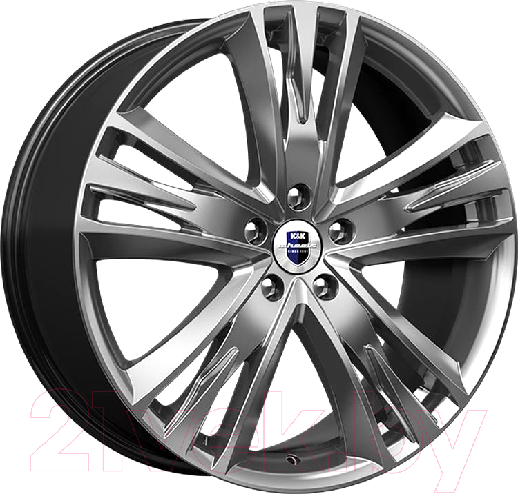 Литой диск K&K Атлас КС661М 20x8.5" 5x114.3мм DIA 67.1мм ET 45мм Дарк платинум