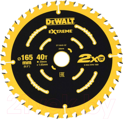 Пильный диск DeWalt Extreme DT10640