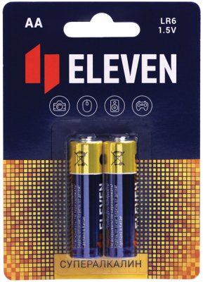 Комплект батареек Eleven Super AA LR6 алкалиновые BC2 (12x2шт)