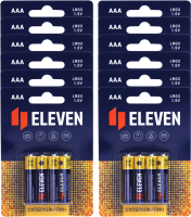 Комплект батареек Eleven Super AAA LR03 алкалиновые BC4 (12x4шт) - 