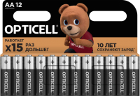 Комплект батареек Opticell Basic AA 5051010 (12шт) - 