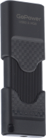 Usb flash накопитель GoPower Slider 4GB USB2.0 / 00-00025961 (черный матовый) - 