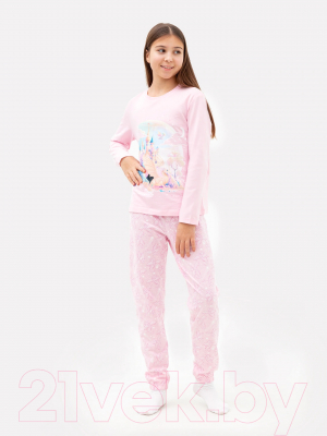 Пижама детская Mark Formelle 567740 (р.128-64, светло-розовый/драконы на светло-розовом)