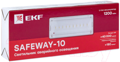 Светильник аварийный EKF PROxima Safeway-10 Led / dpa-201