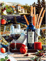 Картина по номерам БЕЛОСНЕЖКА Калифорнийское вино / 544-AS - 