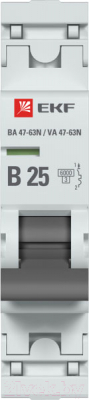 Выключатель автоматический EKF PROxima ВА 47-63N / M636125B
