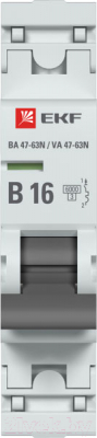 Выключатель автоматический EKF PROxima ВА 47-63N / M636116B