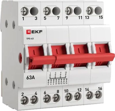 

Переключатель, PROxima ТПС-63 4P 63А / TPS463