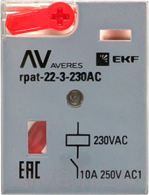 Реле промежуточное EKF Averes rpat-22-3-230AC
