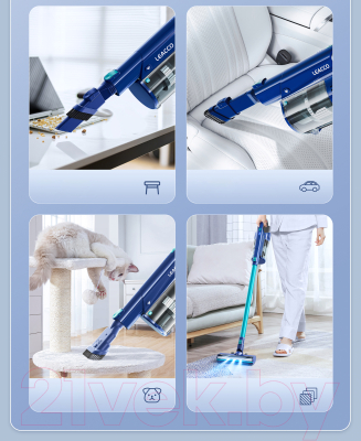 Вертикальный пылесос Leacco Cordless Vacuum Cleaner S31 (синий)