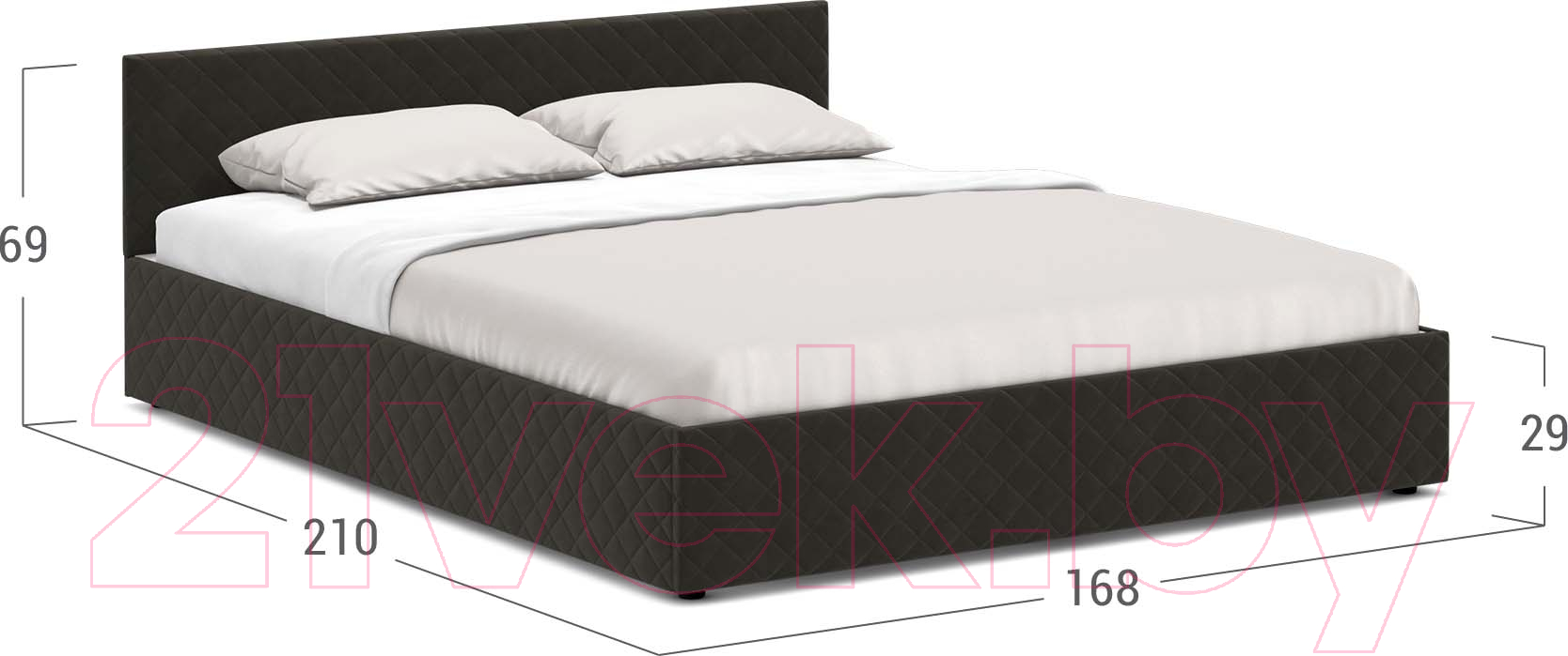 Двуспальная кровать Moon Trade 1254 / MF005221
