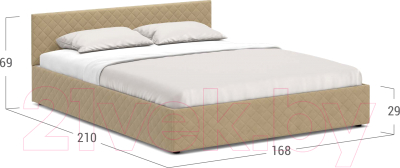 Двуспальная кровать Moon Family 1254 / MF005245