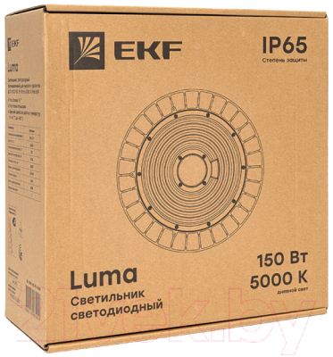 Светильник для подсобных помещений EKF ДСП-2102 150Вт 90град 5000К IP65 / HIL-2102-150-90-5000