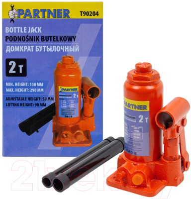 Бутылочный домкрат Partner PA-T90204 (2т)