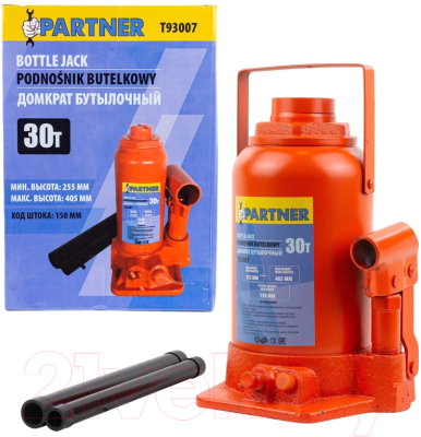 Бутылочный домкрат Partner PA-T93007 (30т)