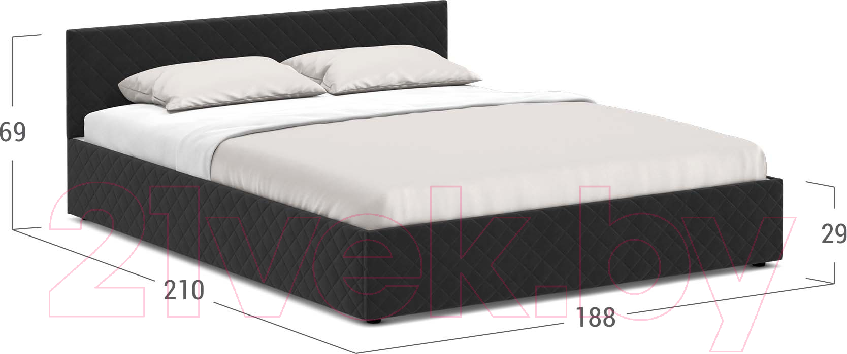 Двуспальная кровать Moon Trade 1254 / MF005211