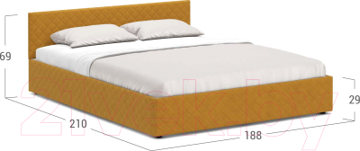 Двуспальная кровать Moon Family 1254 / MF005253