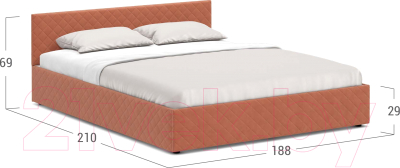 Двуспальная кровать Moon Family 1254 / MF005241