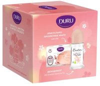 Набор косметики для тела Duru Мыло Crystal Hydro Pure Sakura+Дезодорант Emotion Natural Bloom (106г+50мл) - 