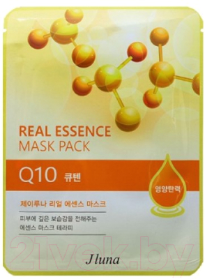 

Маска для лица тканевая Juno, JLuna Real Essence Mask Pack Q10