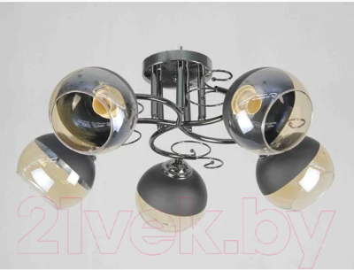 Потолочный светильник Mirastyle K-3363/5 BKPRL