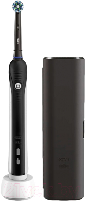 Электрическая зубная щетка Oral-B Pro 1 750 Black Edition mit Reiseetui (D16.513.1UX)