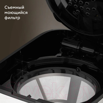 Капельная кофеварка BQ CM2002 (стальной/черный)