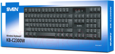 Клавиатура Sven KB-C2300W (черный)