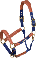 Недоуздок для лошади Shires Velociti Lusso Premium / 4153/NAVY/COB (синий) - 