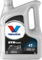 Моторное масло Valvoline SynPower 4T 10W50 / 796017 (4л) - 