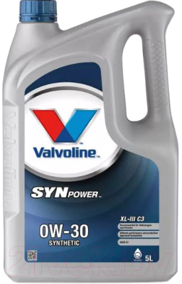 Моторное масло Valvoline SynPower XL-III C3 0W30 / 882242 (5л)