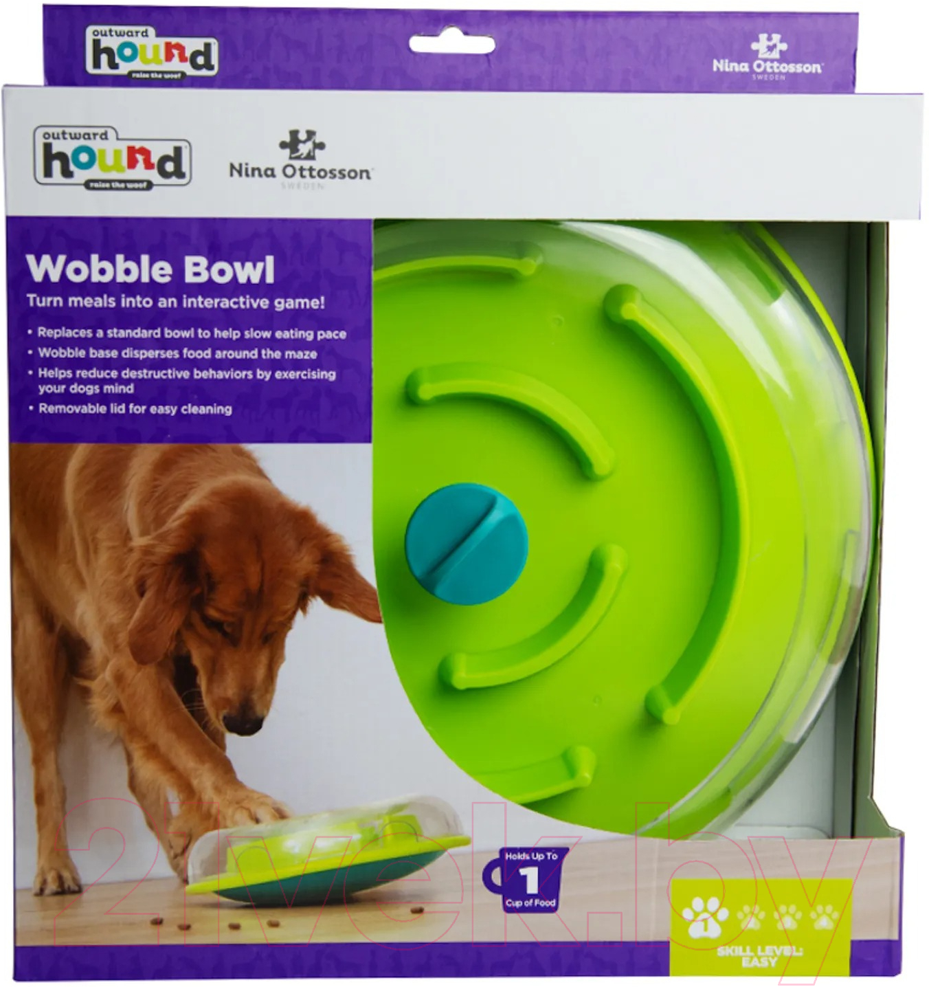 Игрушка для собак Nina Ottosson Wobble Bowl 69344M — фото 4