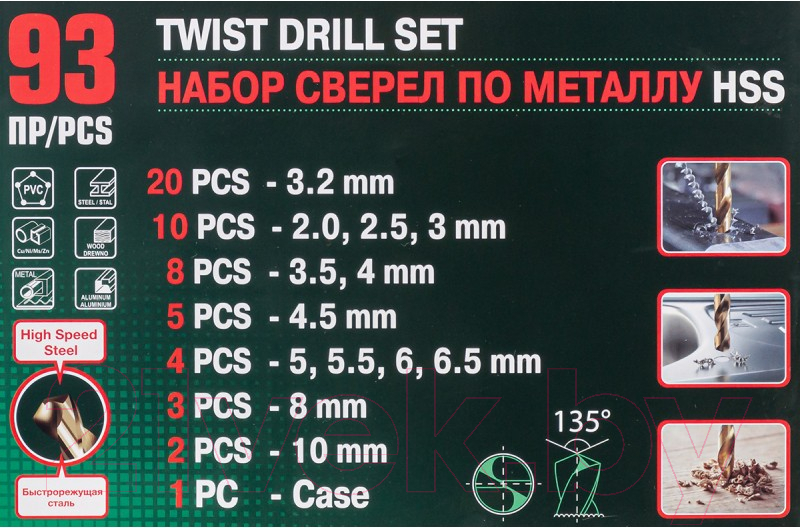 Набор сверл RockForce RF-924U93