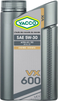 Моторное масло Yacco 5W30 VX 600 (1л) - 
