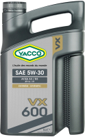 Моторное масло Yacco 5W30 VX 600 (5л) - 