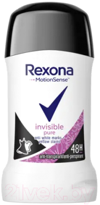 Антиперспирант-стик Rexona Invisible Pure (40мл)