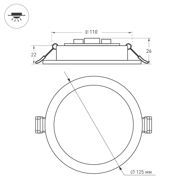 Точечный светильник Arlight DL-BL125-9W Day White / 021434 — фото 6