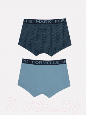 Комплект мужских трусов Mark Formelle 411188-2 (р.90-100, туманно-голубой/клевер на синем)