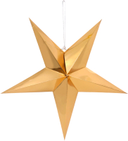 Елочная игрушка Darvish Paper Star / DV-H-1745-2 (золото) - 