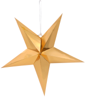 Елочная игрушка Darvish Paper Star / DV-H-1746-2 (золото) - 