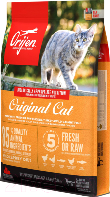 Сухой корм для кошек Orijen Original Биологически соответствующий (5.4кг)