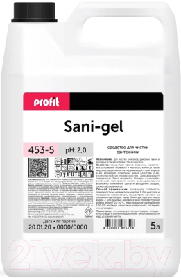 Чистящее средство для ванной комнаты Pro-Brite Profit Gel 453-5 (5л)