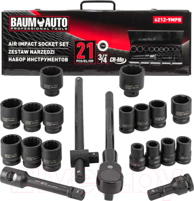 Универсальный набор инструментов BaumAuto BM-6212-9MPB