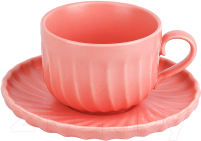 Набор для чая/кофе Nouvelle Fresh Taste / 1730259-Н2 (Dark Pink)