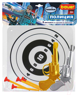 Набор игрушечного оружия Bauer С мишенью со стрелами на присосках / 729